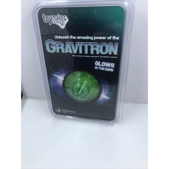 Toy, GRAVITRON SPACE GYRO TEDCO 2011 Green  GLOW IN THE DARK Toymaker 3000 - Picture 4 of 11